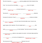 Valentine s Day Mad Libs Valentines Day Words Valentines School