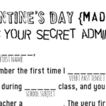 Valentines Day Mad Lib pdf Holiday Activities School Parties Valentines